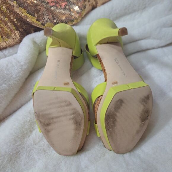 BCBGeneration Lime Heels in Box worn once. - Picture 8 of 16